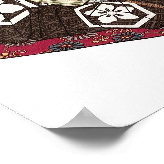 Akechi Mitsuhide Ukiyo-e Poster (Ecke)