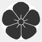 AKECHI RUNDER AUFKLEBER (Vorderseite)