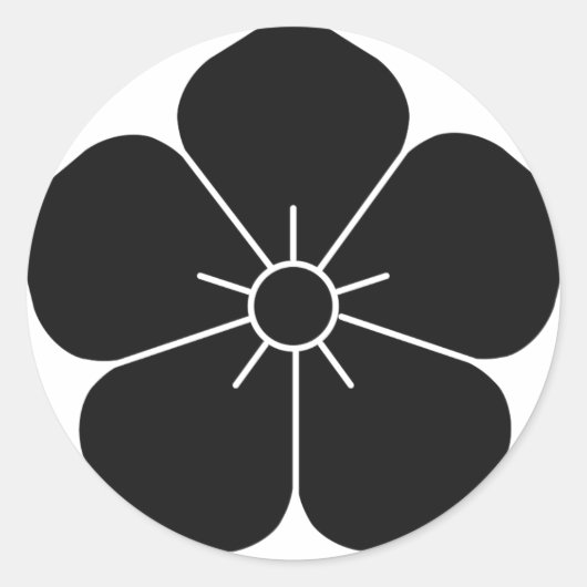 AKECHI RUNDER AUFKLEBER (Vorderseite)