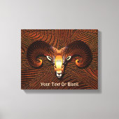 Akedah - Fraktal Ram's Head Leinwanddruck (Vorderseite)