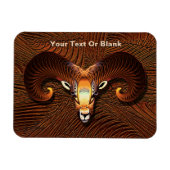 Akedah - Ram's Head Magnet (Horizontal)