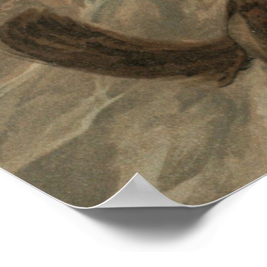 Akela der einsame Wolf von Maurice und Edward Detm Poster (Ecke)