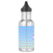 Akelei-Blumen Edelstahlflasche (Links)