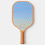 Akelei-Blumen Pickleball Schläger (Rückseite)
