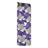Akelei-Blumenmuster Thermosbecher (Nach rechts gedreht)