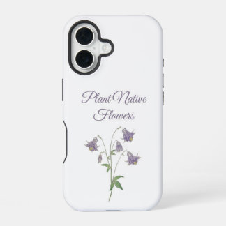 Akelei-Pflanze Einheimische Blumen (Europa) iPhone 16 Hülle