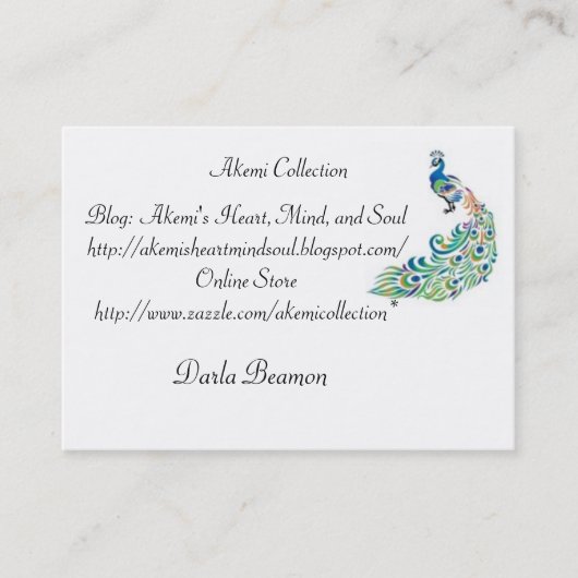 Akemi Sammlungs-Visitenkarten Visitenkarte (Vorderseite)