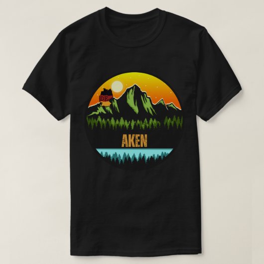 Aken, Deutschland T-Shirt (Design vorne)