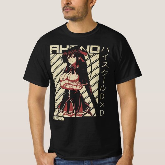  Akeno Himejima - Highschool DxD Wifu Anime Shirt (Vorderseite)