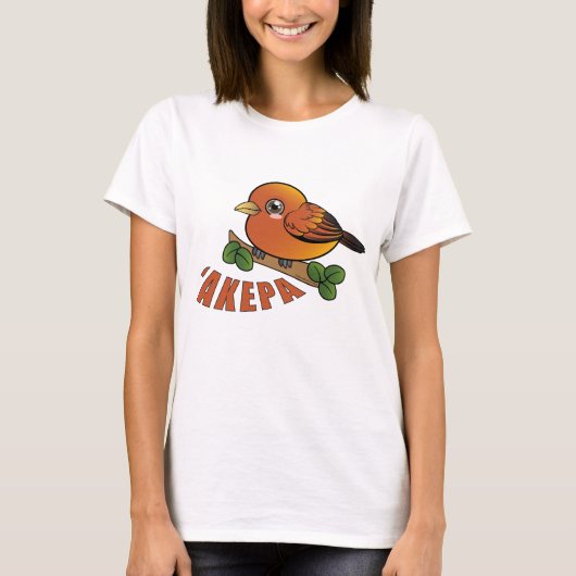 Akepa Hawaii Forest Bird T-Shirt (Vorderseite)