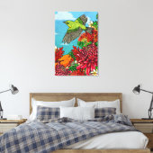 Akepa O' Hawaii 24x36 Grosse Leinwand Print (Insitu (Schlafzimmer))
