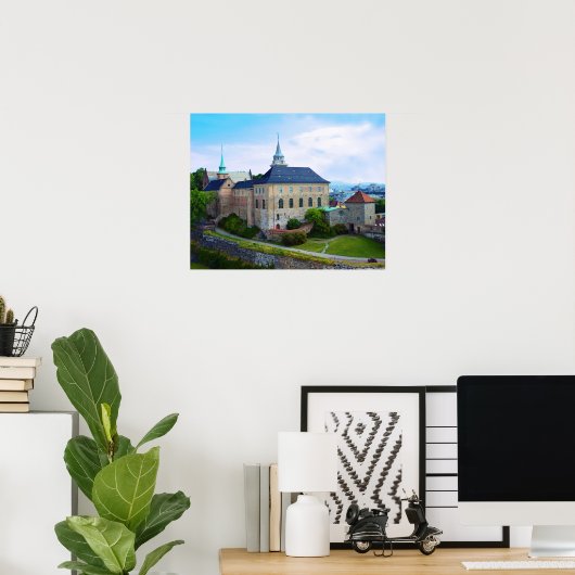 Akershus Festung in Oslo, Norwegen Poster (Heimbüro)