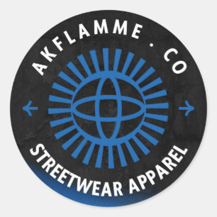 Akflamme.co Runder Aufkleber
