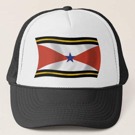 Akha People Flag Hat Truckerkappe (Vorderseite)