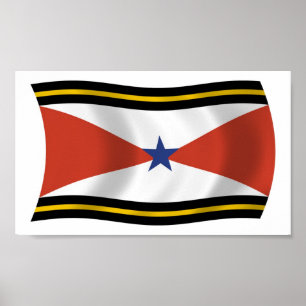 Akha People Flag Poster Druck
