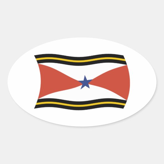 Akha People Flag Sticker (Vorderseite)