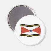 Akha Volk Flaggenmagnet Magnet (Vorderseite/Rückseite)