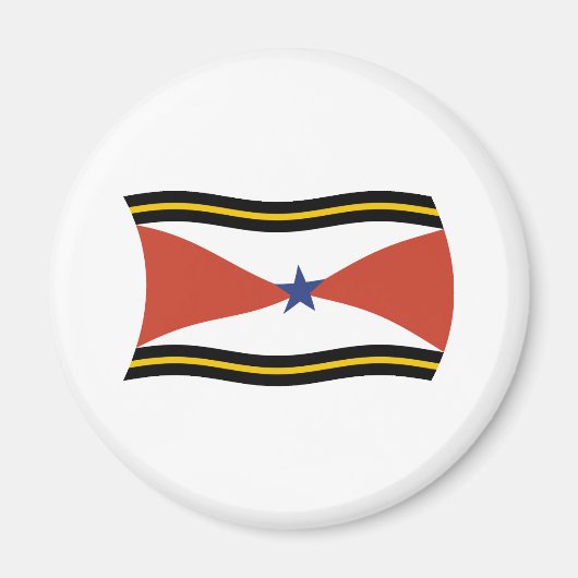 Akha Volk Flaggenmagnet Magnet (Vorne)