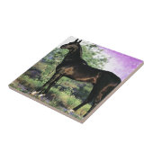 Akhal-Teke-Hengst Fliese (Seite)