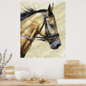 Akhal-Teke Horse Portrait Poster drucken (Küche)