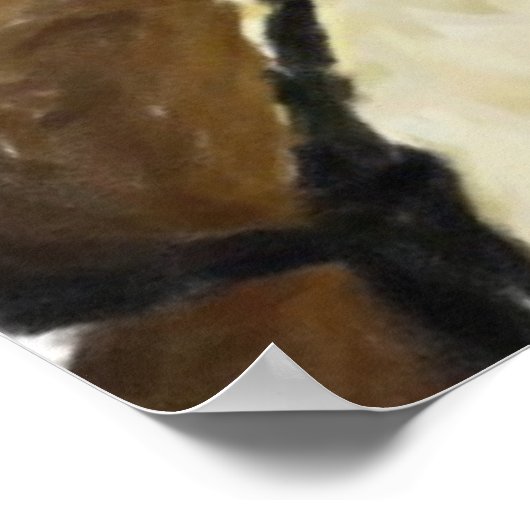 Akhal-Teke Horse Portrait Poster drucken (Ecke)