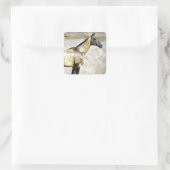 Akhal-teke Quadratischer Aufkleber (Tasche)