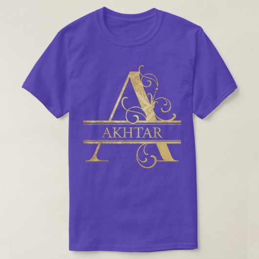 Akhtar Name T-Shirt (Design vorne)