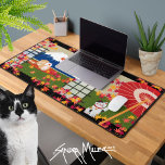 AKI CHOW Desk Mat Schreibtischunterlage<br><div class="desc">Diese schönen Schreibtischmatten decken einen großen Bereich ab und fügen Ihrem Büro oder Zuhause so viel Farbe hinzu. In meiner Zazzle-Boutique sind die Tasse und mehr aufeinander abgestimmt!___________________________________________________________________________In einem ruhigen japanischen Garten war ein Hund Hund Hund Hund Hund Hund Hund hausgemacht den Herbst mit dem Namen Aki verkörperte die Grazie....</div>