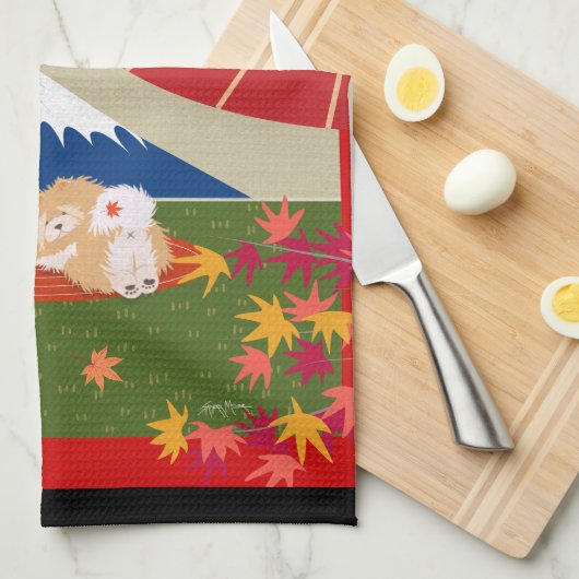 AKI Chow Kitchen Handtücher (Viertel Falte)