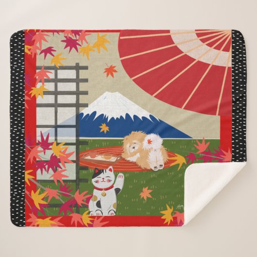 AKI Chow Sherpa Blanket Sherpadecke (Vorderseite (Horizontal))