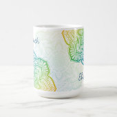 Aki Mandala 15 oz. Personalisierter Becher Kaffeetasse (Mittel)