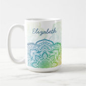 Aki Mandala 15 oz. Personalized Mug Kaffeetasse (Links)