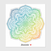 Aki Mandala Custom-Cut Vinyl Sticker (Blatt)