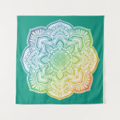 Aki Mandala Tapestry Wandteppich (Vorderseite)