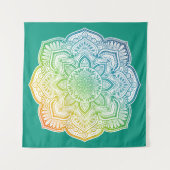 Aki Mandala Wandteppich (Vorderseite (Horizontal))