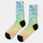 Aki Mandalal Crew Socks Socken (Linkes Detail)