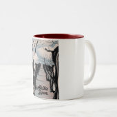 Akida japanische Blossom-Bäume. Zweifarbige Tasse (VorderseiteRechts)