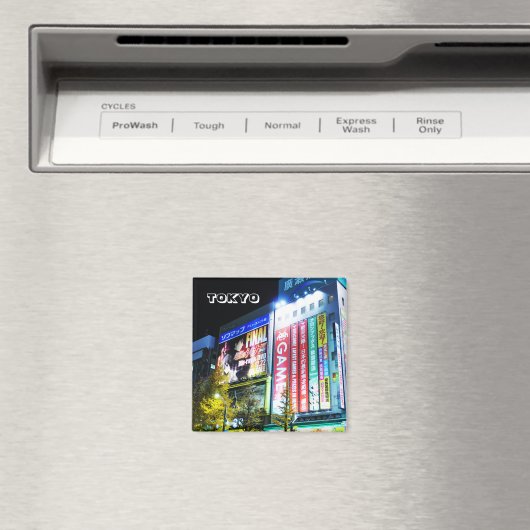 Akihabara (Electric City) in Tokio, Japan Magnet (In Situ (Geschirrspüler))