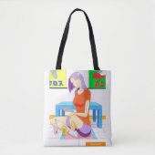 Akiko auf Zuhause Tote Bag Tasche (Vorderseite)