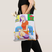 Akiko auf Zuhause Tote Bag Tasche (Von Nahem)