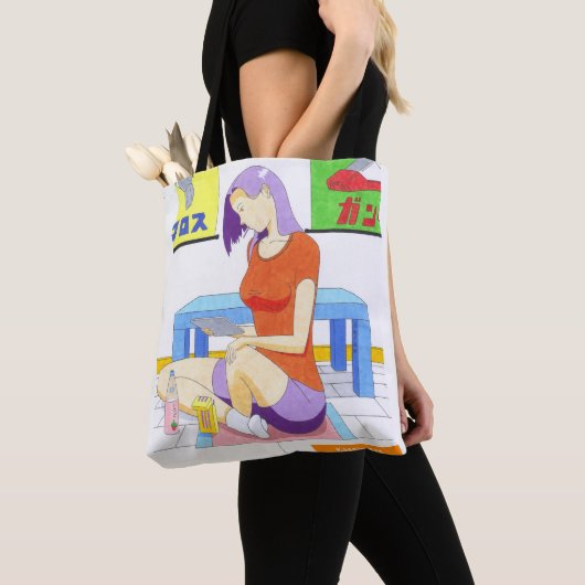 Akiko auf Zuhause Tote Bag Tasche (Von Nahem)