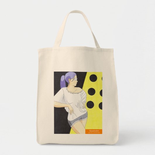 Akiko Hollywood Grocery Tote Bag Tragetasche (Vorne)