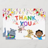 Akili & Friends Dankeschön-Karte (Horizontal) Dankeskarte (Vorne/Hinten)