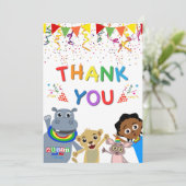 Akili & Friends Dankeschön Karte (Vertikal) (Stehend Vorderseite)