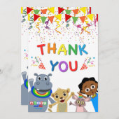 Akili & Friends Dankeschön Karte (Vertikal) (Vorne/Hinten)