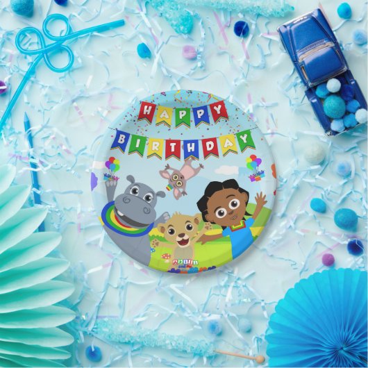 Akili & Friends Paper Plate 2 Pappteller (Party)