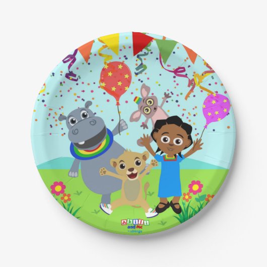 Akili & Friends Paper Plate 3 Pappteller (Vorderseite)