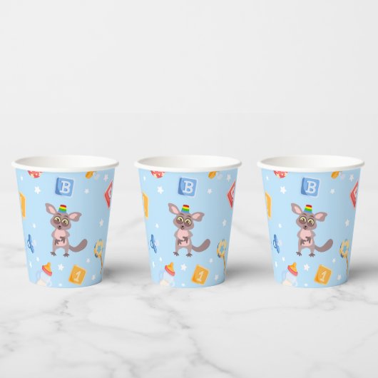 Akili und Friends Baby Shooting Paper Cup Pappbecher (Multi)