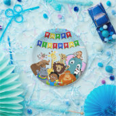 Akili und Friends Paper Plate 1 Pappteller (Party)