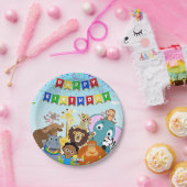 Akili und Friends Paper Plate 1 Pappteller (Party)